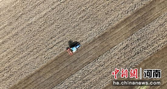 河南周口国家农高区土地深耕深松现场。(徐松 摄) 河南周口国家农高区土地深耕深松现场。(徐松 摄)