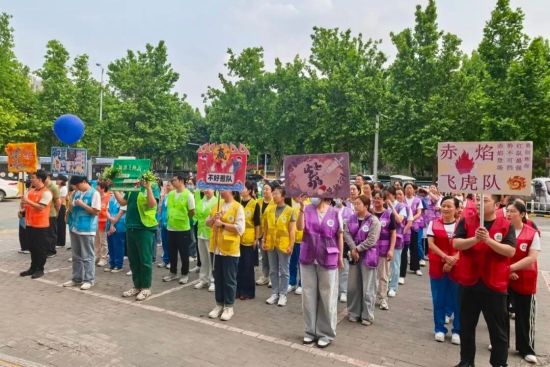 图为运动会现场。 图为运动会现场。