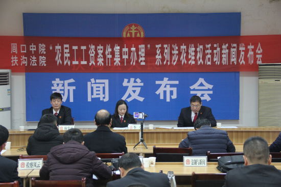 周口中院、扶沟法院联合召开涉农维权活动新闻