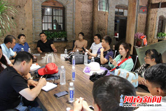 媒体采风团走进济源王屋山愚公移山红色教育基地